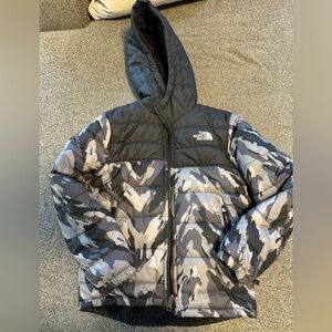 North Face Reversible Shasta Full-Zip Hooded Insulated Jacket - Boys 7/8